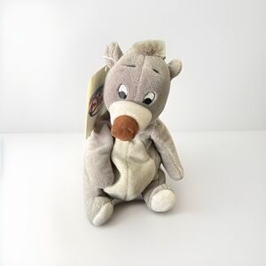 NWT The Disney Store The Jungle Book BALOO 8" Mini Bean Bag Plush Stuffed Animal